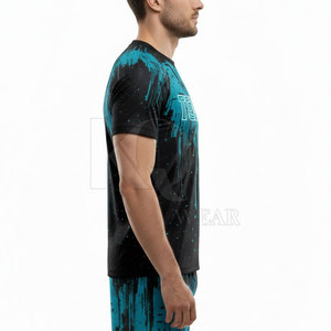 Custom <b>Heat</b>-Transfer Men's Sports Jersey Logo Name Number Printing Short Sleeve Lightweight Plus Size Using Quick Dry Polyester - Product Image 5