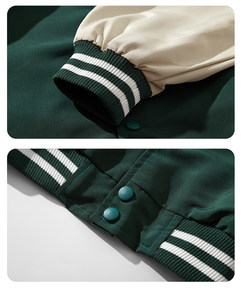 Custom Embroidery logo Stand Front Unisex Loose Casual Varsity Sport <b>Baseball</b> <b>Jacket</b> CollegeBaseballjacket <b>Men</b> DDP Shipping - Product Image 5