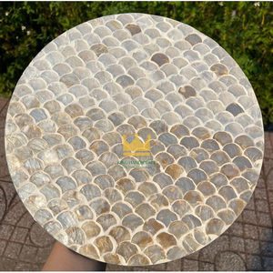 Napperon personnalisé en nacre Assiettes de charge en nacre pour table à manger quantité minimale de commande bas - Product Image 4