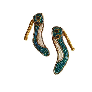 Trendy Beaded Cocktail Glass <b>Stud</b> <b>Earrings</b> For Women Party Jewelry <b>Crystal</b> Rhinestone Fashion Accessory - Product Image 2