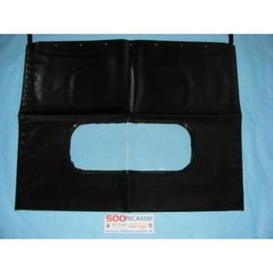 Capota de Tela Genérica para FIAT 500 F/L/R EPOCA TELO con Oblo, Color Negro - Product Image 1