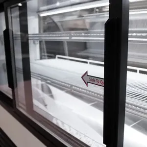 Turbo Air TCGB-48-W(B)-N 48.5in Electric <b>Refrigerated</b> Bakery Display Case Cooler with Curved Glass - Product Image 4