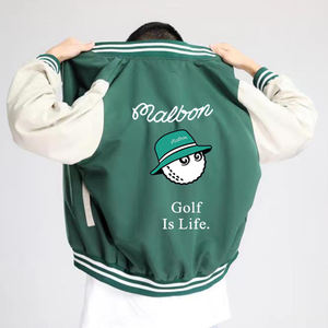 Nuevos hombres invierno unisex botón abajo Universidad Letterman bombardero chaquetas personalizado béisbol Varsity chaqueta - Product Image 4