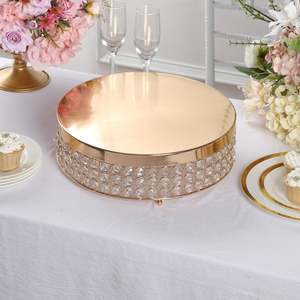 Soporte de pastel de Metal de forma redonda de lujo más vendido para decoración de bodas en alta calidad de la India - Product Image 3