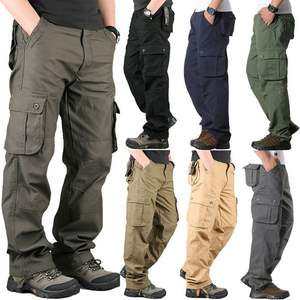 <b>Men's</b> Casual Sport <b>Trousers</b> 100% Cotton <b>Loose</b> Comfortable Flat Streetwear Hip Hop Printed Jogger Cargo Pants - Product Image 1