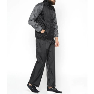 Haute qualité 2 pièces 100% Polyester coupe-vent en gros manches longues unisexe coupe-vent imperméable coupe-vent ensembles 2026 - Product Image 3