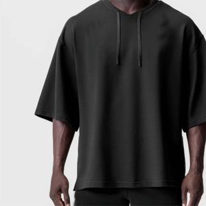 Streetwear surdimensionné en coton personnalisé, coupe ajustée, T-shirts pour hommes de haute qualité à imprimer avec une mode urbaine confortable - Product Image 5