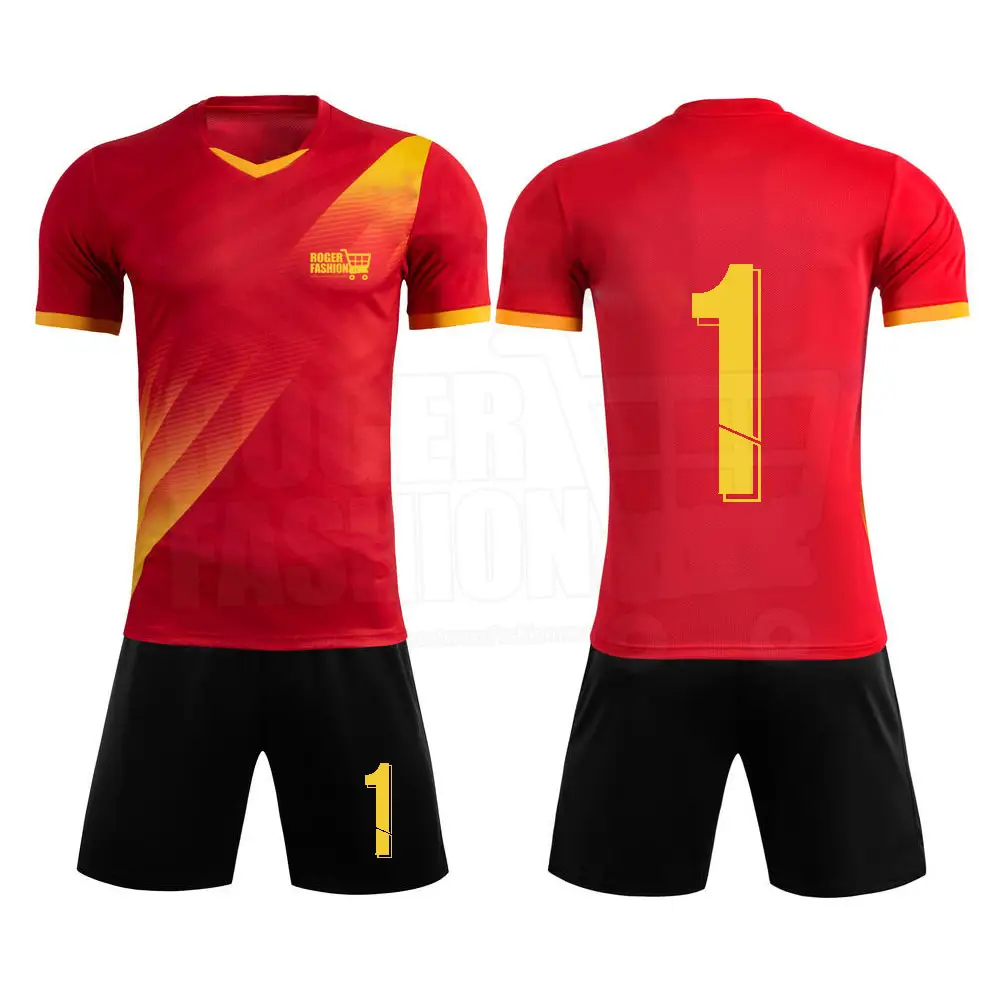 High Manufacturer Customized Soccer Uniform Sports wear Latest Design Wholesale Soccer Uniform