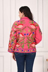 Ropa de invierno Chaqueta bordada Suzani de estilo bohemio para damas Venta caliente TNT Suzani Jacket - Product Image 6