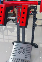 Machine à squats hack réglable BN à charge libre avec cadre en acier perforé pour l'entraînement des jambes des athlètes en club de fitness