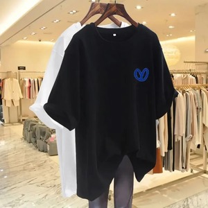 เสื้อยืดคอวีลายสก๊อตสำหรับผู้หญิงใส่กลางแจ้งเสื้อแขนสั้นลำลองพิมพ์ลายสก็อตเสื้อผ้าโอเวอร์ไซส์ฤดูร้อน - Product Image 5