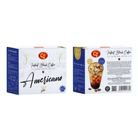El café negro instantáneo Americano da un sabor rico y fuerte sin azúcar, ideal para los amantes del café que anhelan el Arábica neutro