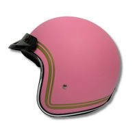 Casque de moto CRX Bogo-X Rose Doff Retro Open Face ABS de haute qualité élégant certifié SNI pour adultes