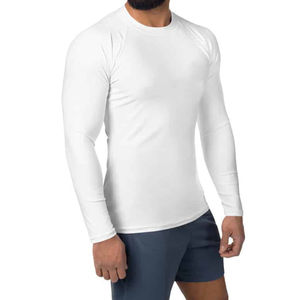 Última Colección de Camisetas de Protección Solar para Hombre, Ligeras, Transpirables, Antibacterianas, de Secado Rápido, Spandex y Poliéster, Servicio OEM, Precio Bajo en Oferta - Product Image 4