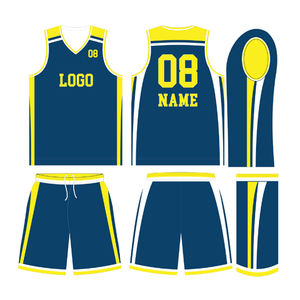 Conçu sur mesure, ensembles d'uniformes de basket-ball pour hommes, tissu confortable, imprimé professionnel, options de taille imprimé, grande taille - Product Image 2