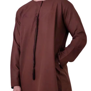 Haute qualité 2025 prix usine élégant broderie longue Robe Thobe hommes musulman Jubba pour hommes arabe Jubba Thobe Islam Dishdasha - Product Image 5