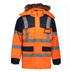 Chaquetas de trabajo de alta calidad para mujer, chaquetas reflectoras, chaqueta de seguridad personalizada sostenible para construcción, bolsillos múltiples - Product Image 6