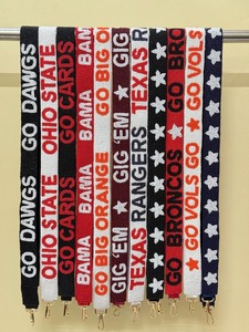 Gameday Red Raiders Beaded Purse Strap Adjustable <b>Star</b> Beaded Belt Accessories with Straps - Product Image 6