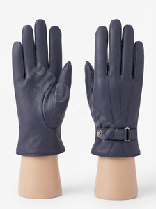 Guantes de Piel de Cordero de Invierno con Textura Personalizada, Cierre de Hebilla Seguro y Forma Flexible para los Dedos, Cálidos para Uso Diario en Climas Fríos - Product Image 4