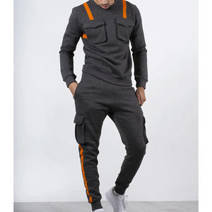 Colección Invierno 2025, Conjunto de Sudadera y Pantalones Deportivos Casuales Transpirables 100% Poliéster, Diseño Personalizado Impreso de Alta Calidad, Venta al Por Mayor - Product Image 5