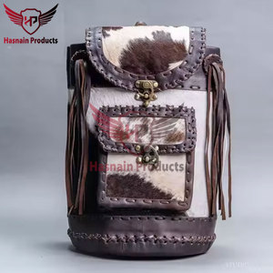 Sac à dos pour ordinateur portable en cuir imperméable haute capacité de qualité supérieure pour étudiants universitaires-Sac d'école unisexe à faible quantité minimale de commande - Product Image 6