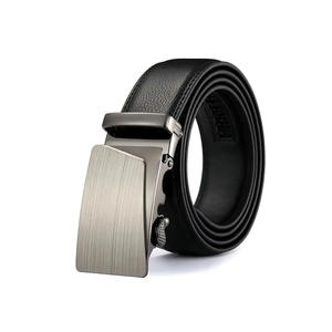 Casual 100% italiano Real sólido cuero de vaca cinturón de cuero de grano completo hombres Jeans cinturón serpiente hebilla cuadrada acero Pakistán - Product Image 2