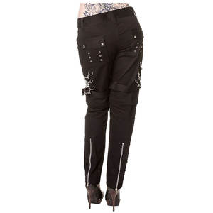 Pantalones Negros de Estilo Gótico Punk Sexy para Mujer, Pantalones de Moda con Cadena, Transformables en Shorts 2026 - Product Image 2