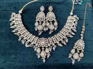 สร้อยคอแบบดั้งเดิมสไตล์ชาติพันธุ์ ชุบทองประดับเพชร สำหรับงานปาร์ตี้ งานแต่งงาน และเป็นของขวัญ - Product Image 3