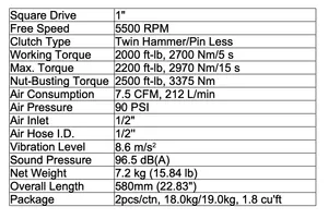 Clé à chocs 1000nm - Product Image 3