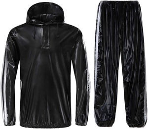 เสื้อแจ็กเก็ตออกกำลังกายมีฮู้ดสำหรับผู้ชาย,ชุดซาวน่าพร้อมฮู้ดสำหรับออกกำลังกายเล่นกีฬาฟิตเนส - Product Image 5