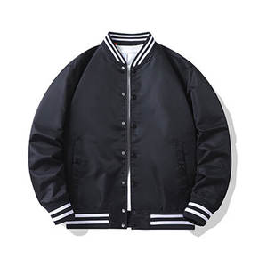 Chaqueta Bomber de Invierno para Hombre, con Cuello Alto, de Piel de Oveja Recubierta y Lona, Nueva Llegada, Precio al por Mayor, Alta Calidad - Product Image 1