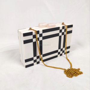 Pochette de soirée en résine pour femme, sac à main tendance, modèle ange, vente chaude, dernier design, pochette de soirée pour mariage - Product Image 1