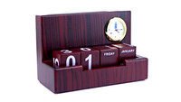 Organisateur de bureau fait à la main de meilleure qualité calendrier perpétuel en bois pour décoration de Table disponible à un prix abordable