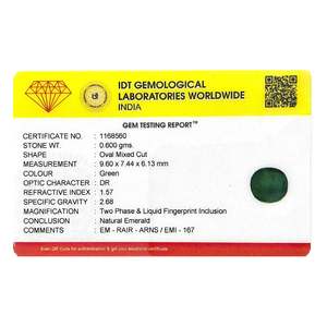 Esmeralda Sintética Creada en Laboratorio, Gema Facetada Verde Esmeralda, 3 Quilates, 8mm, Corte Esmeralda - Product Image 4