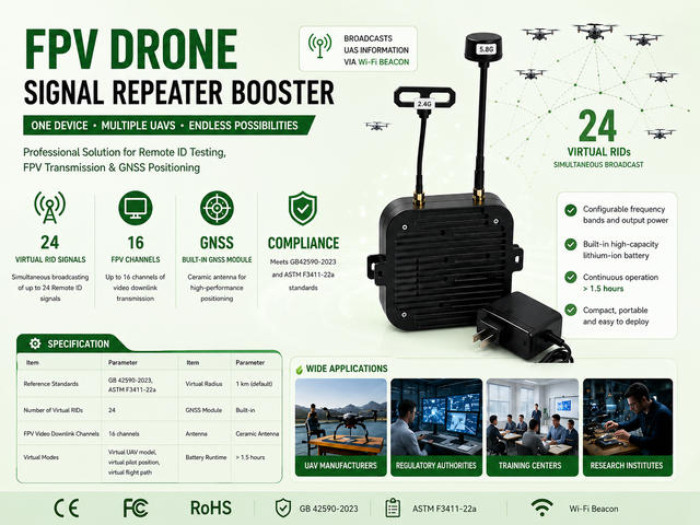 2.4 G 5.8G Radio Signal Amplifier Booster for RC FPV Drone 2.4G Receiver and Transmitter RC Parts Accs