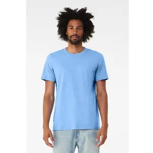Bella tuval 3001 UNISEX forması kısa kollu Carolina mavi TEE nefes yönlü klasik Fit Tee klasik moda T-Shirt