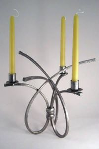 Portavelas de aluminio de aspecto Vintage para repisa de chimenea - Product Image 5