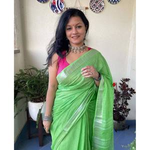 Women's Handwoven Pure Woven Cotton <strong>Saree</strong> with Silk <strong>Blouse</strong> Latest Style Indian Sarees Low Price - Product Image 1