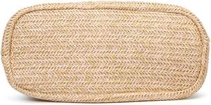 กระเป๋าโท้ทฟางสำหรับผู้หญิง, กระเป๋าสะพายไหล่สไตล์โบฮีเมียนความจุขนาดใหญ่กระเป๋าชายหาดพร้อมซับใน - Product Image 4