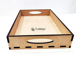 Tradebyd Plateau en bois MDF de qualité supérieure Plateau de service de luxe pour cuisine, hôtel et restaurant - Product Image 2