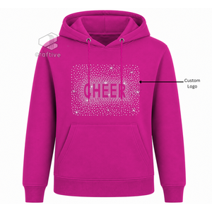Custom Cheer Zip-Up Hoodie Personalized Team Warm Up Cheerleading <b>Jacket</b> Girls Athletic Fit Hoodie For Practice & Performance - Product Image 6