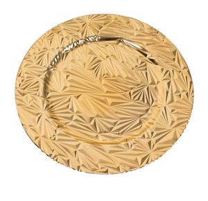 Organizador de bodas, placa de cargador dorado, servicio de cena, utensilios de catering, plato de servidor de alimentos con calidad sostenible - Product Image 1