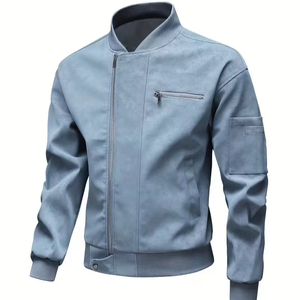 New High Quality <b>Sheep</b> <b>Skin</b> <b>Jacket</b> Men 2026 Fashion Stand Collar Front Logo Customizable Color Winter Windproof Waterproof All - Product Image 1