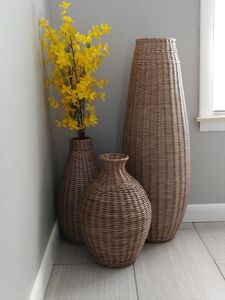 Wholesales Hand Woven Rattan Planter Flower Pot <b>Baskets</b> Home Decoration Wicker <b>Baskets</b> <b>Plant</b> Pots <b>for</b> Indoor <b>Plants</b> Table Decor - Product Image 5