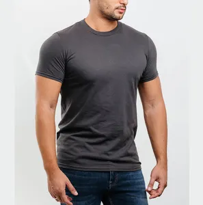 Fabrikant Van Hoge Kwaliteit Mannen T-Shirts Slim Fit Sport Gym Kleding Workout Op Maat Bedrukt T-Shirt Voor Mannen