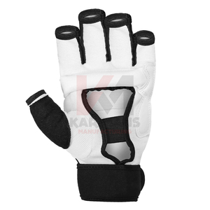 ถุงมือ MMA สำหรับฝึกซ้อม ลายโลโก้สั่งทำ สีดำขาว หนังสังเคราะห์ ถุงมือกีฬา ถุงมือฝึกซ้อมในยิม ถุงมือศิลปะการต่อสู้ - Product Image 6