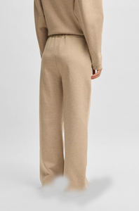 Conjunto elegante de Sudadera con capucha y pantalones beige para mujer, ropa de descanso suave para todas las estaciones, perfecto para el uso diario - Product Image 4