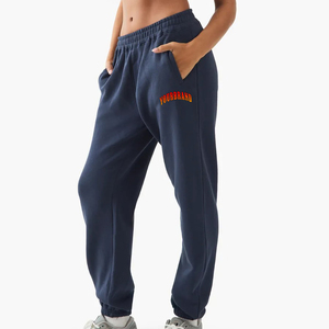 Pantalon de survêtement baggy en coton pour femmes avec poches latérales couleur unie hiver tenue décontractée Streetwear hip hop pantalon de survêtement pour femmes vente en gros - Product Image 1