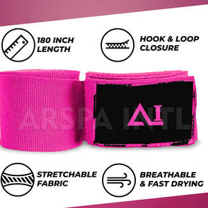 Bandages de boxe personnalisés avec logo, best-sellers, légers, en promotion, pour la sécurité - Product Image 4