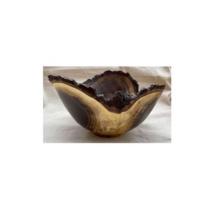 Bol de service de mariage en bois artisanal de qualité supérieure, logo personnalisé, design moderne pour salades, fruits, service mobile - Product Image 1